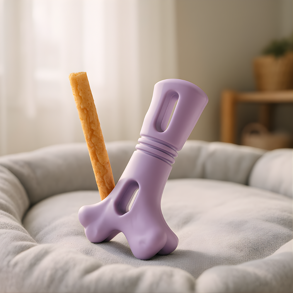 ChewLock │ Rotating Dog Snack Chew Holder