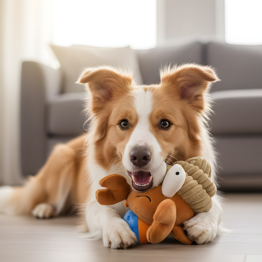 CritterPals │ Interactive Plush Dog Toy with Changeable Covers