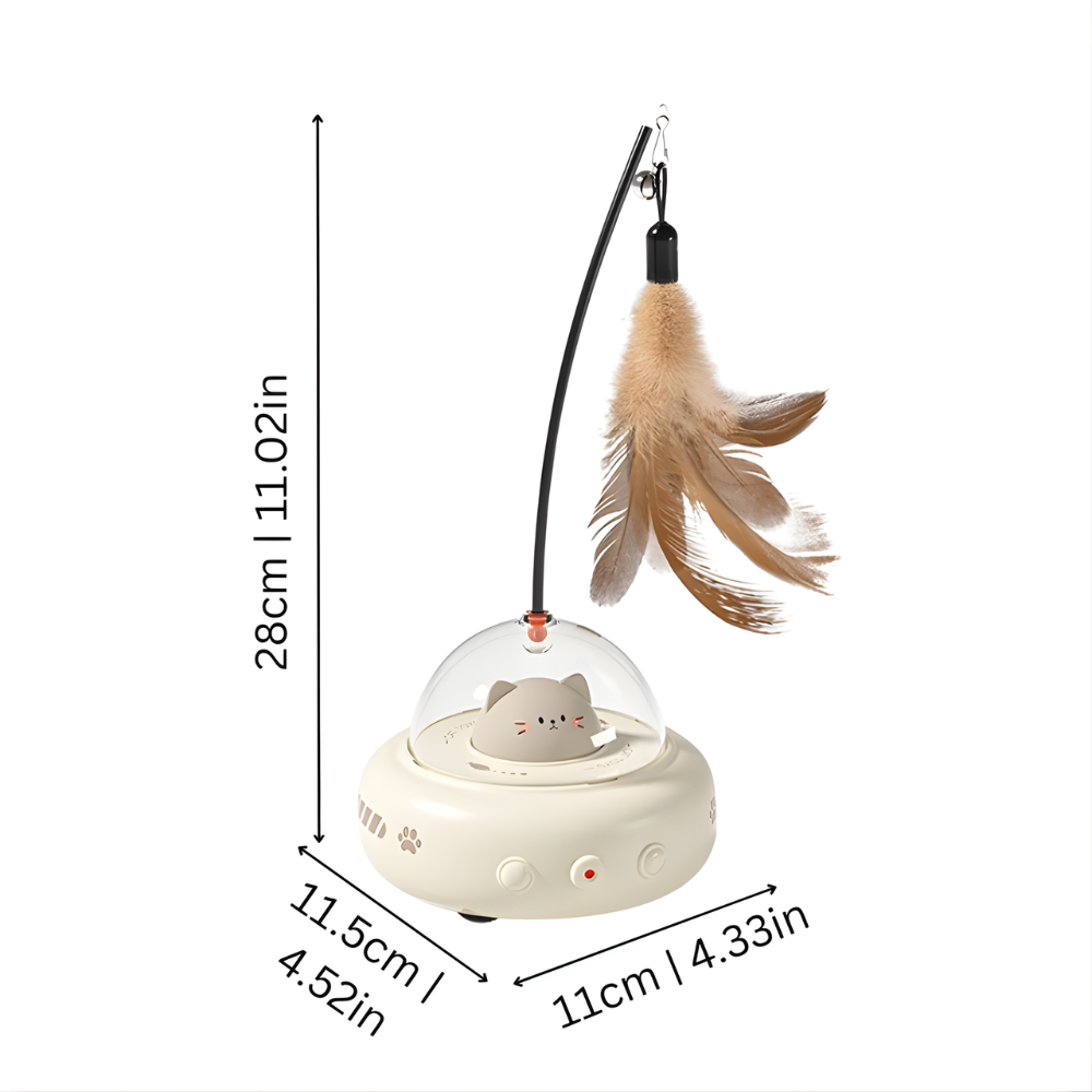 FeatherOrbit │ Automatic Feather and Light Cat Toy
