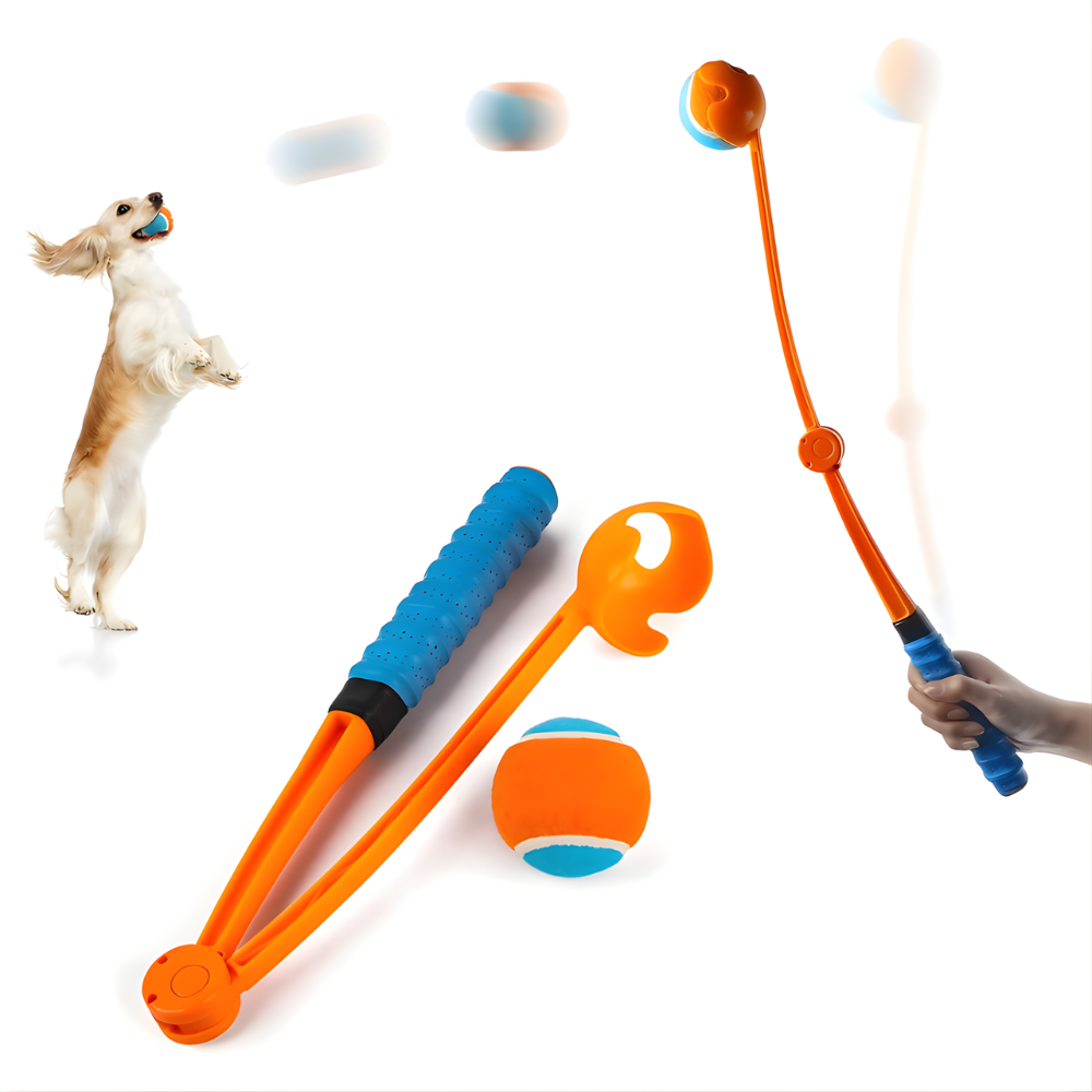 FlexiLaunch │ Foldable Long Distance Dog Ball Thrower