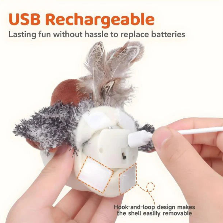 FlutterPlay │ Interactive Bird Cat Toy
