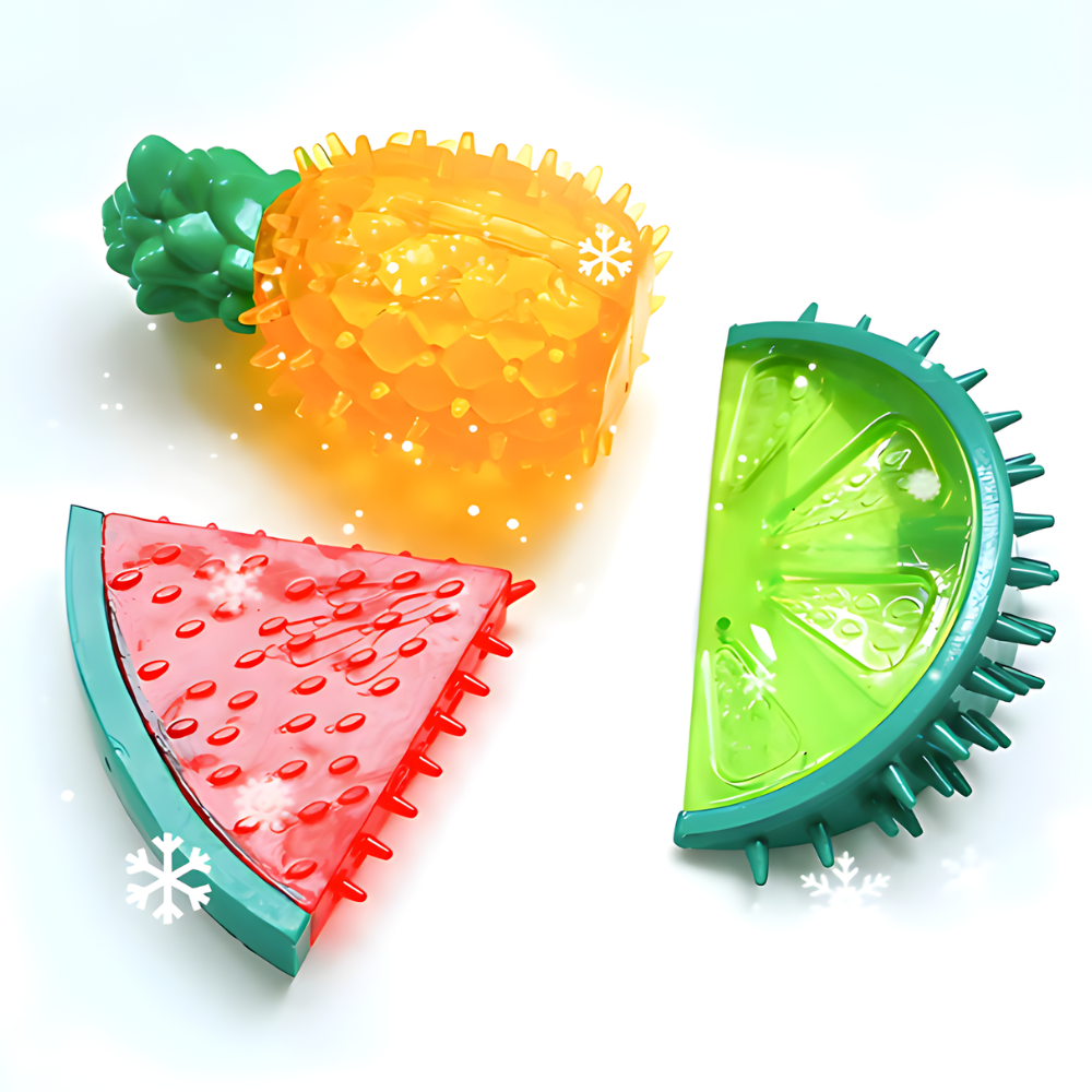 GlacierChew │ Freezable Fruit Dog Chew Toy