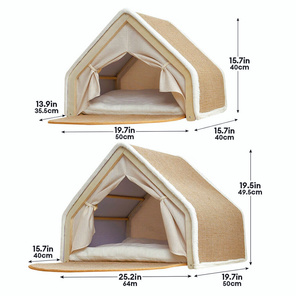 HomiNest | Cat Tent with Scratching Roof