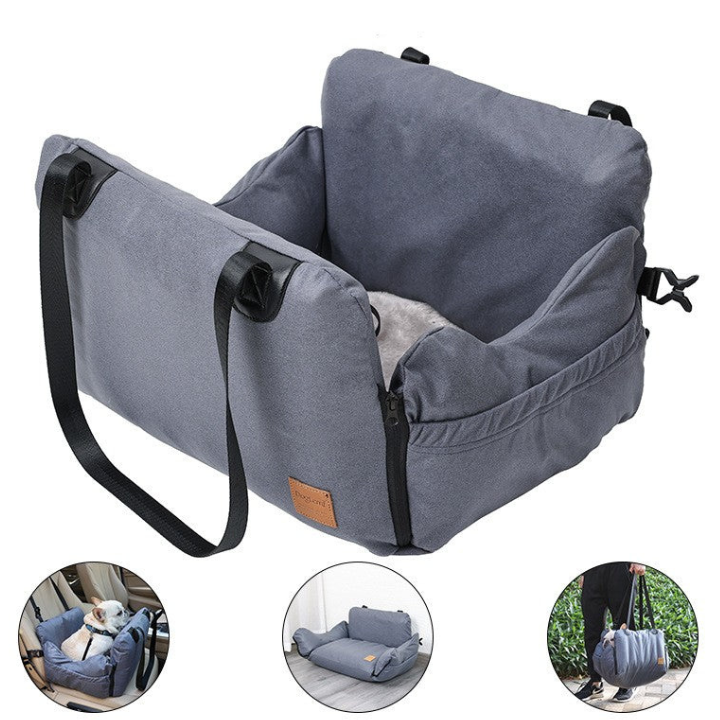 PawLift │ Waterproof Dog Car Seat with Storage Pockets