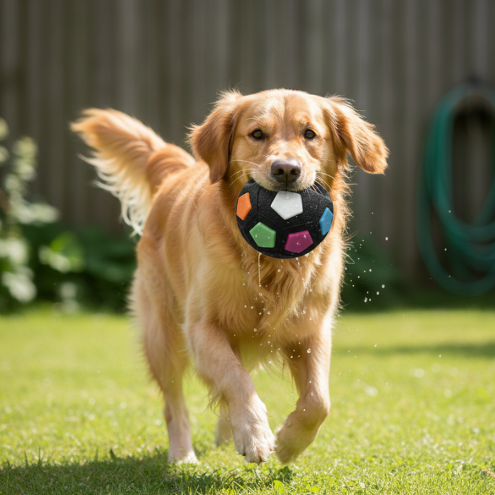 PawLuxe │ Interactive Dog Ball With Handle for Play & Fetch