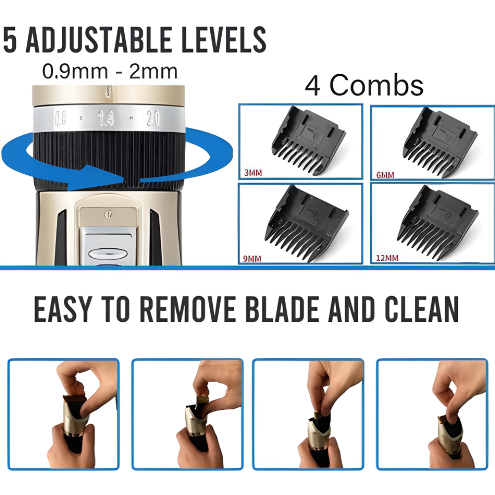 PawTrim │ Quiet Cordless Dog Grooming Hair Clipper