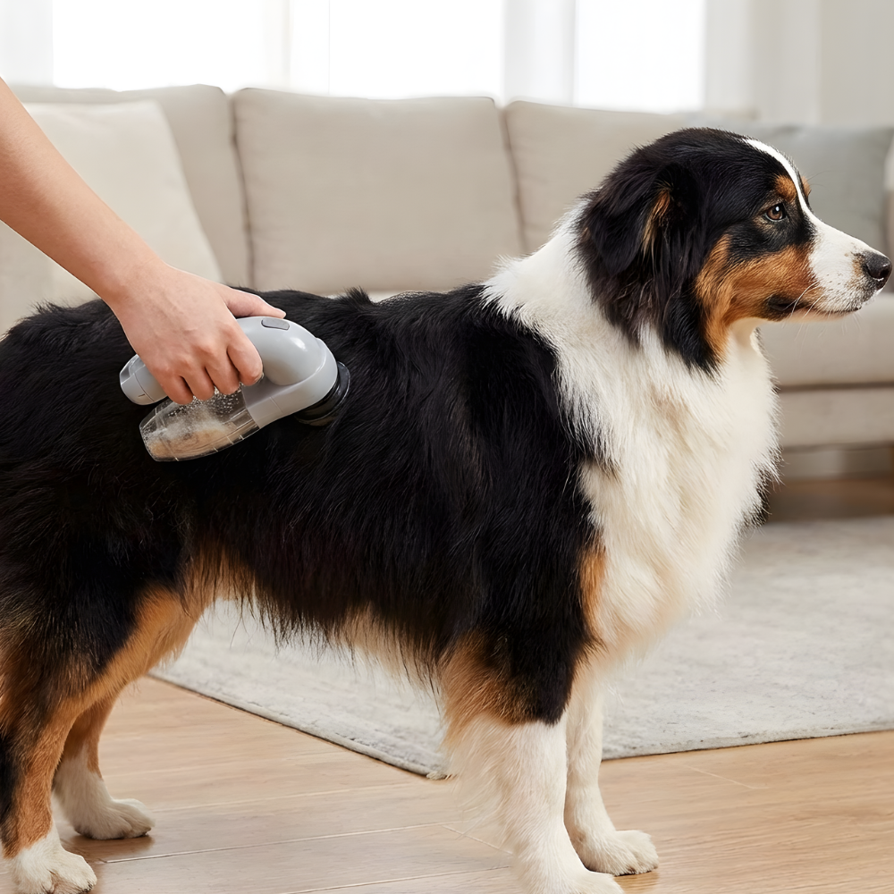 ShearEase │ Cordless Pet Grooming Vacuum & Deshedding Tool