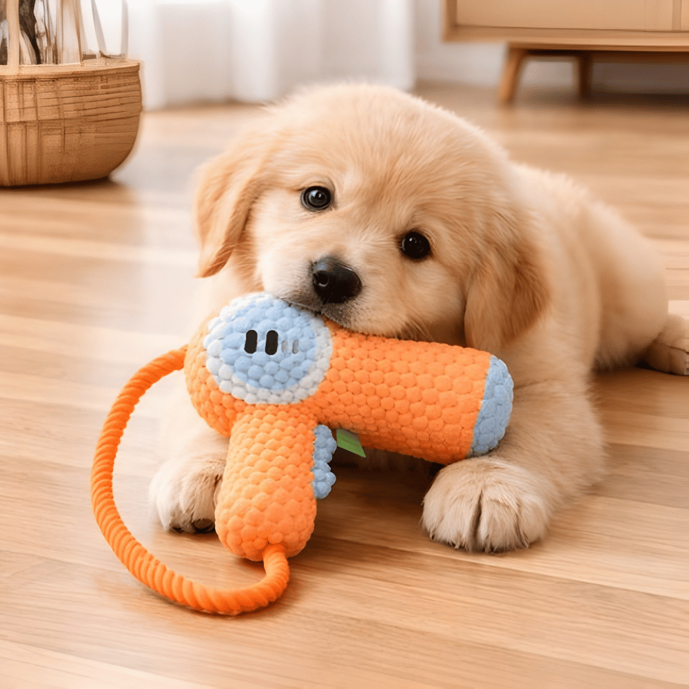 SnuggleChew │ Soft Squeaky Dental Comfort Dog Toy