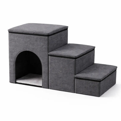 Dog Ramp Stairs with Storage for Bed & Couch