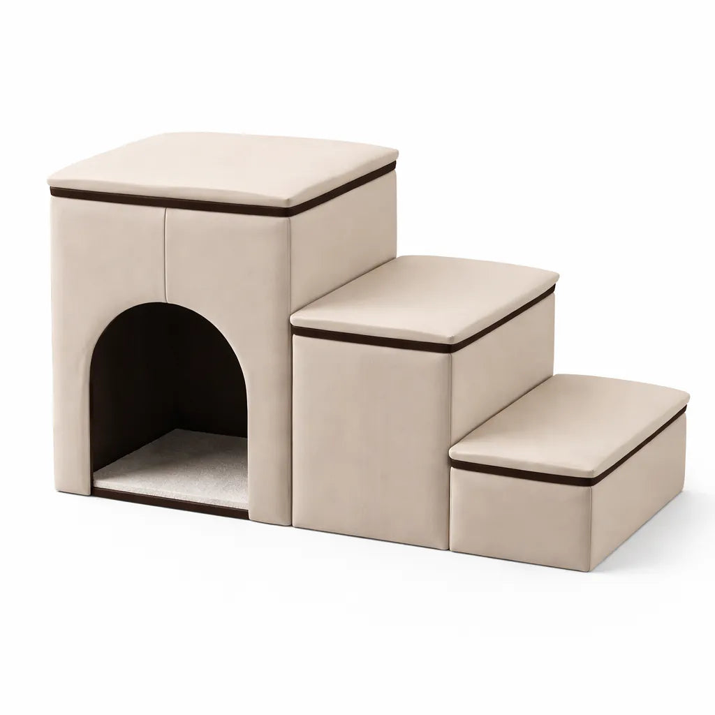 Dog Ramp Stairs with Storage for Bed & Couch