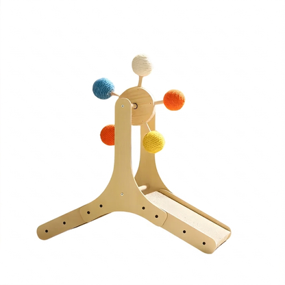 WhiskerWheel │ Cat Rotating Scratch Toy