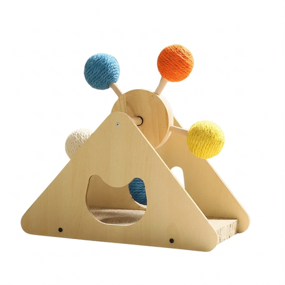 WhiskerWheel │ Cat Rotating Scratch Toy