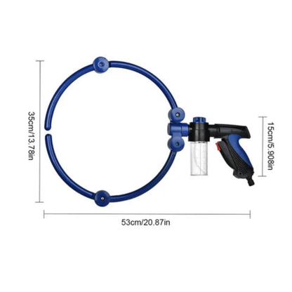 AquaHalo │ 360° Dog Washer Ring with Adjustable Spray System