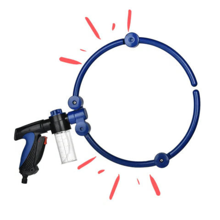 AquaHalo │ 360° Dog Washer Ring with Adjustable Spray System