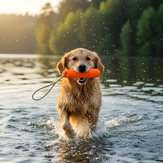 AquaTug │ Floating Water Dog Training Toy