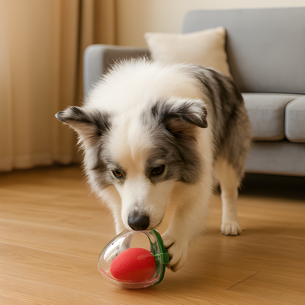 BerryPop │ Fruit Shaped Squeaky Rubber Dog Toy