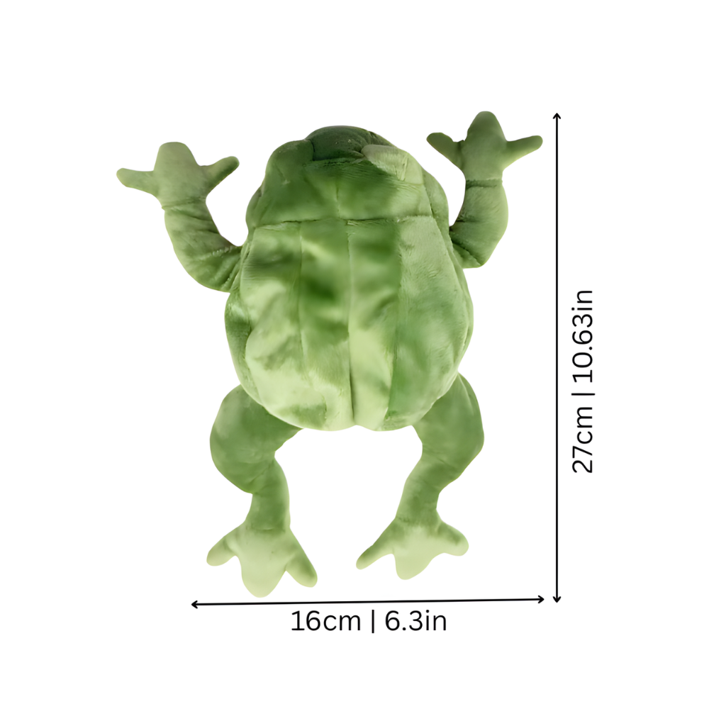 BounceBuddy │ Plush Frog Squeaky Dog Toy