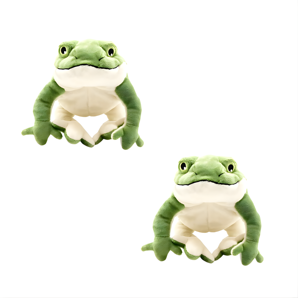 BounceBuddy │ Plush Frog Squeaky Dog Toy