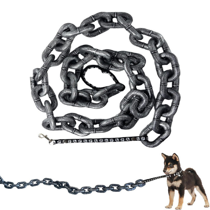 ChainLux │ Oversized Dog Chain Leash with Lightweight ABS Design