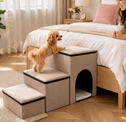 Dog Ramp Stairs with Storage for Bed & Couch