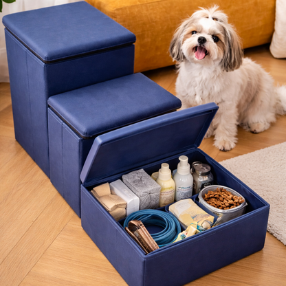 Dog Ramp Stairs with Storage for Bed & Couch
