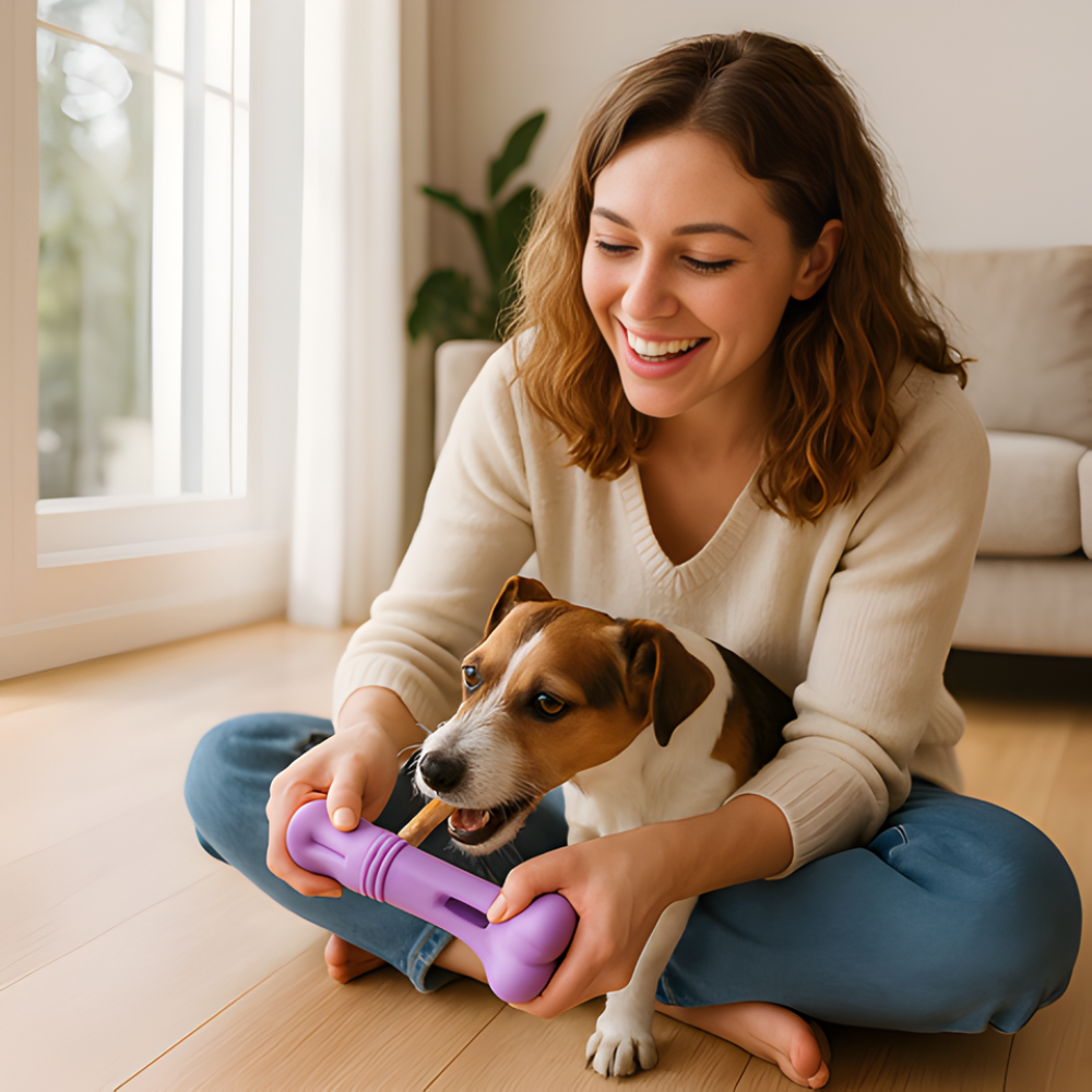 ChewLock │ Rotating Dog Snack Chew Holder