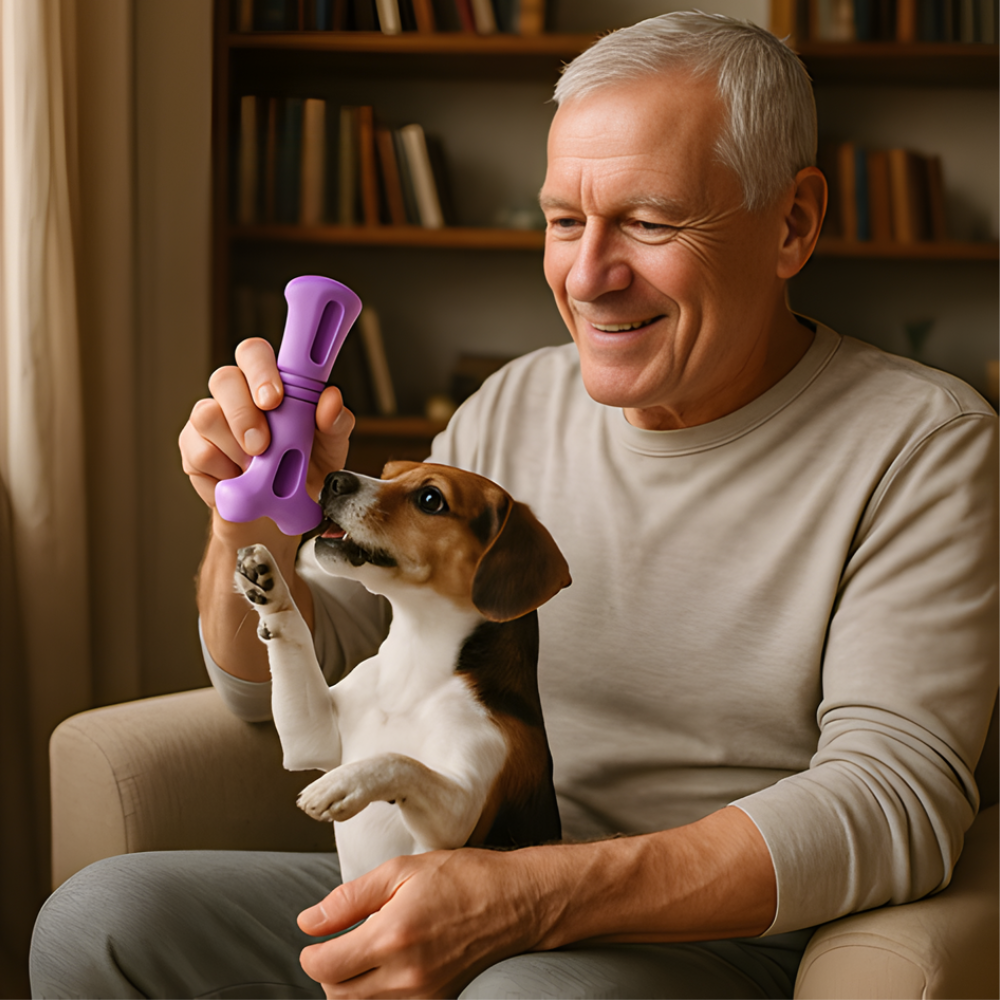 ChewLock │ Rotating Dog Snack Chew Holder