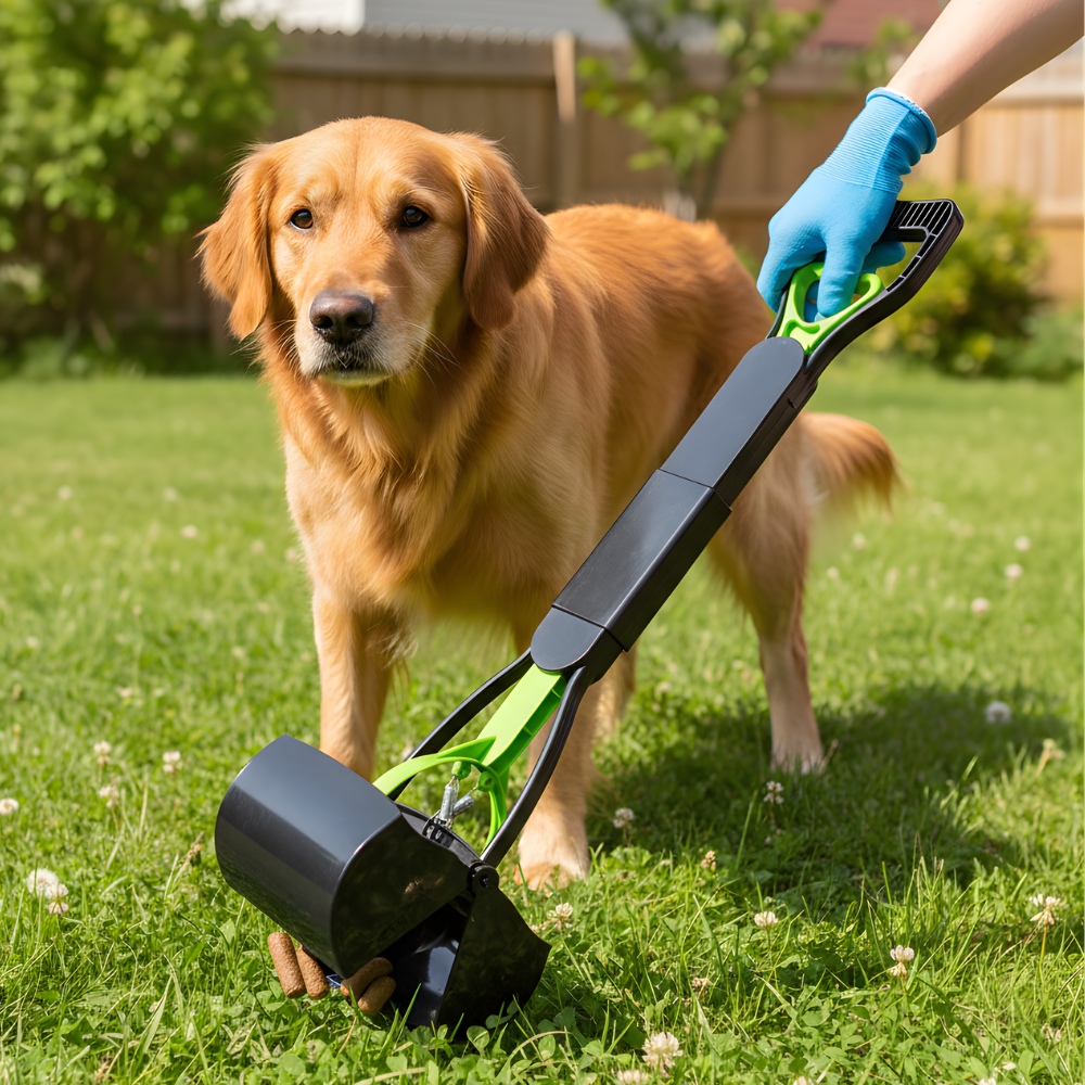 CleanStride │ Foldable One Hand Dog Pooper Scooper
