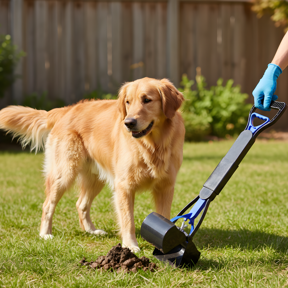 CleanStride │ Foldable One Hand Dog Pooper Scooper