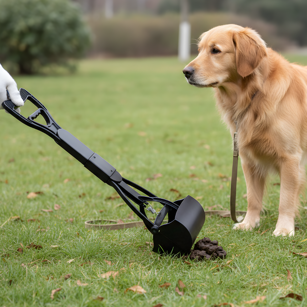 CleanStride │ Foldable One Hand Dog Pooper Scooper