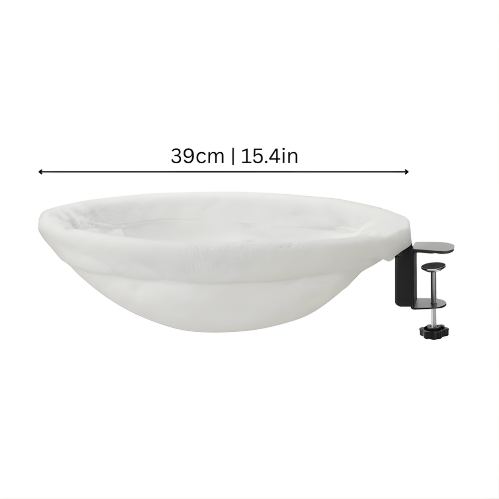 CloudCling │ Desk Mounted Plush Cat Hammock