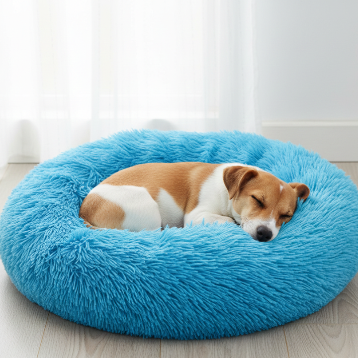 CloudNest │ Plush Donut Dog Bed