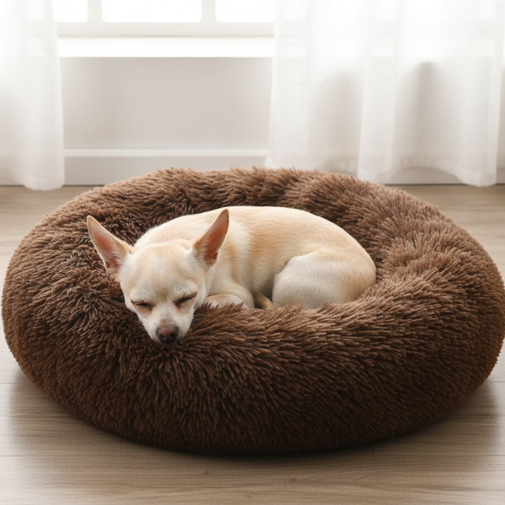 CloudNest │ Plush Donut Dog Bed