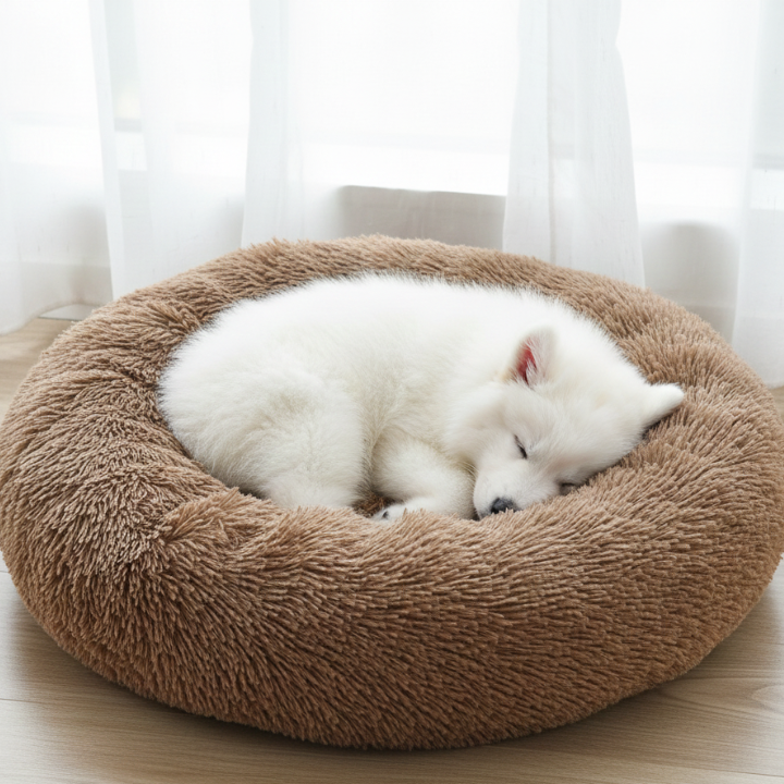 CloudNest │ Plush Donut Dog Bed