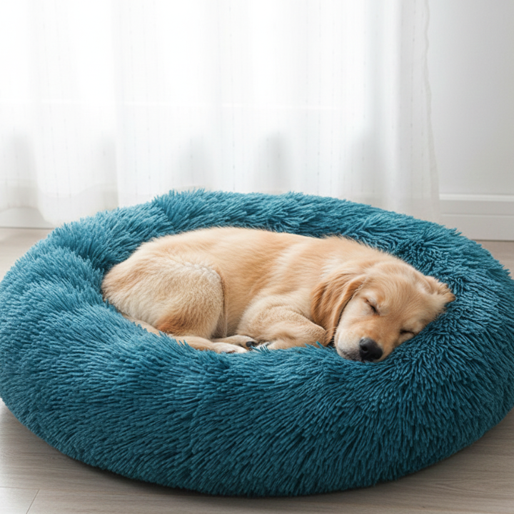 CloudNest │ Plush Donut Dog Bed