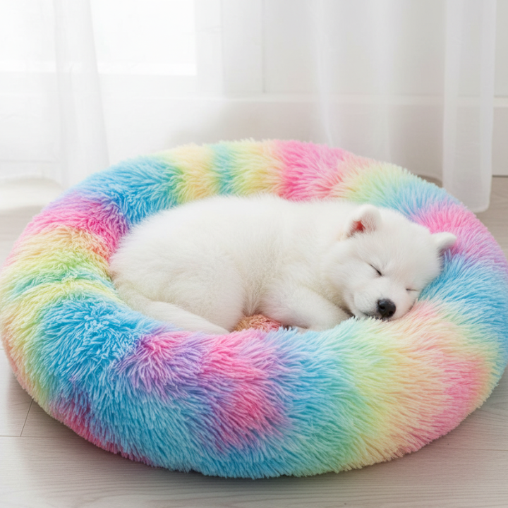 CloudNest │ Plush Donut Dog Bed