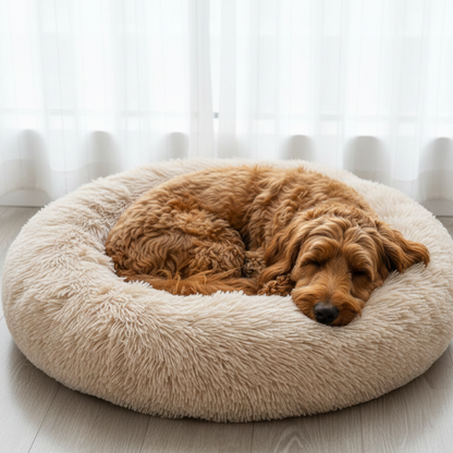 CloudNest │ Plush Donut Dog Bed