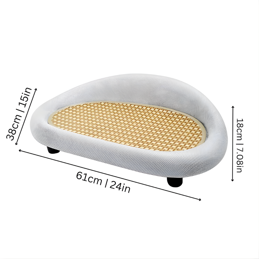 CozyCurve │ Curved Cat Scratching Lounger & Resting Bed