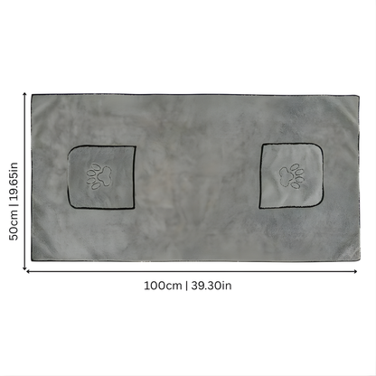 DryNest │ Hands In Dog Drying Towel