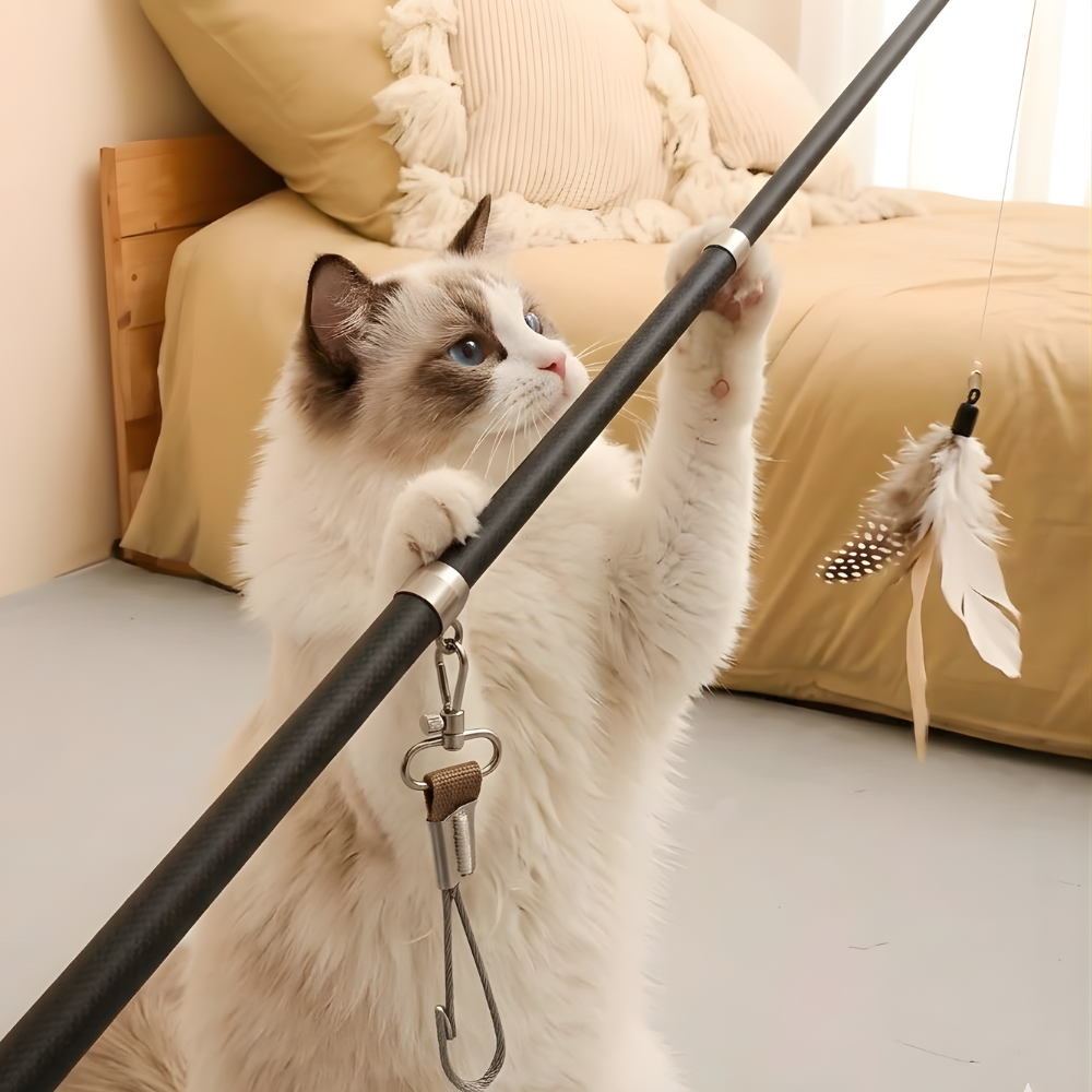 FeatherFlex │ Extendable Cat Teaser Wand