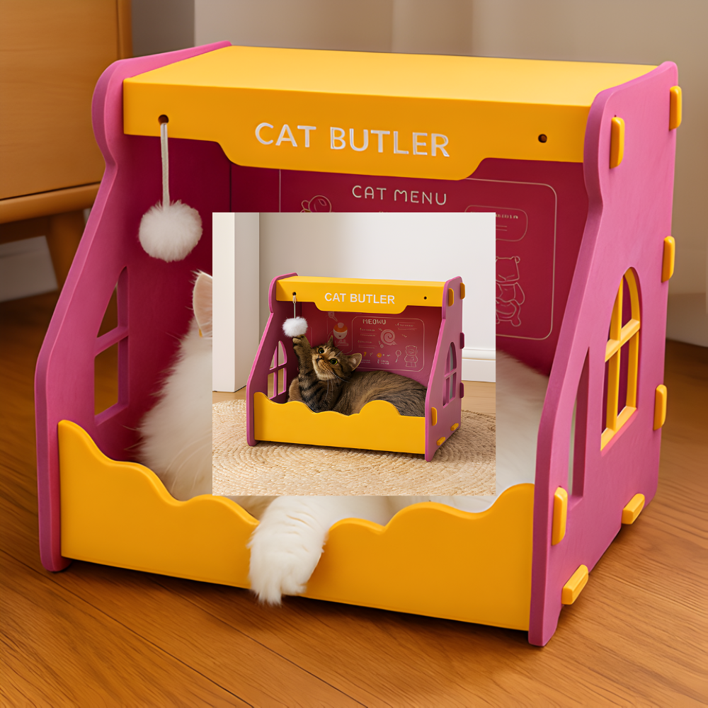 FeltNook │ Semi Enclosed Cat House Shelter