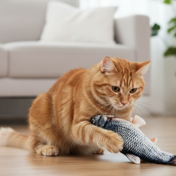 FinFlip │ Floppy Fish Cat Toy
