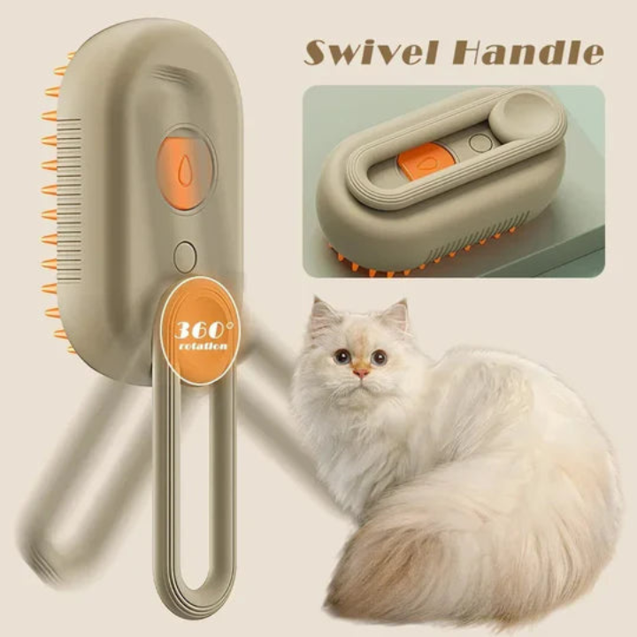FurEase │ Cat Steam Grooming Brush