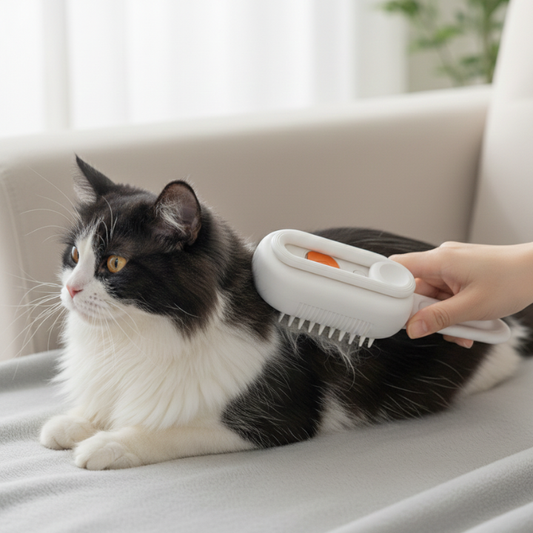 FurEase │ Cat Steam Grooming Brush