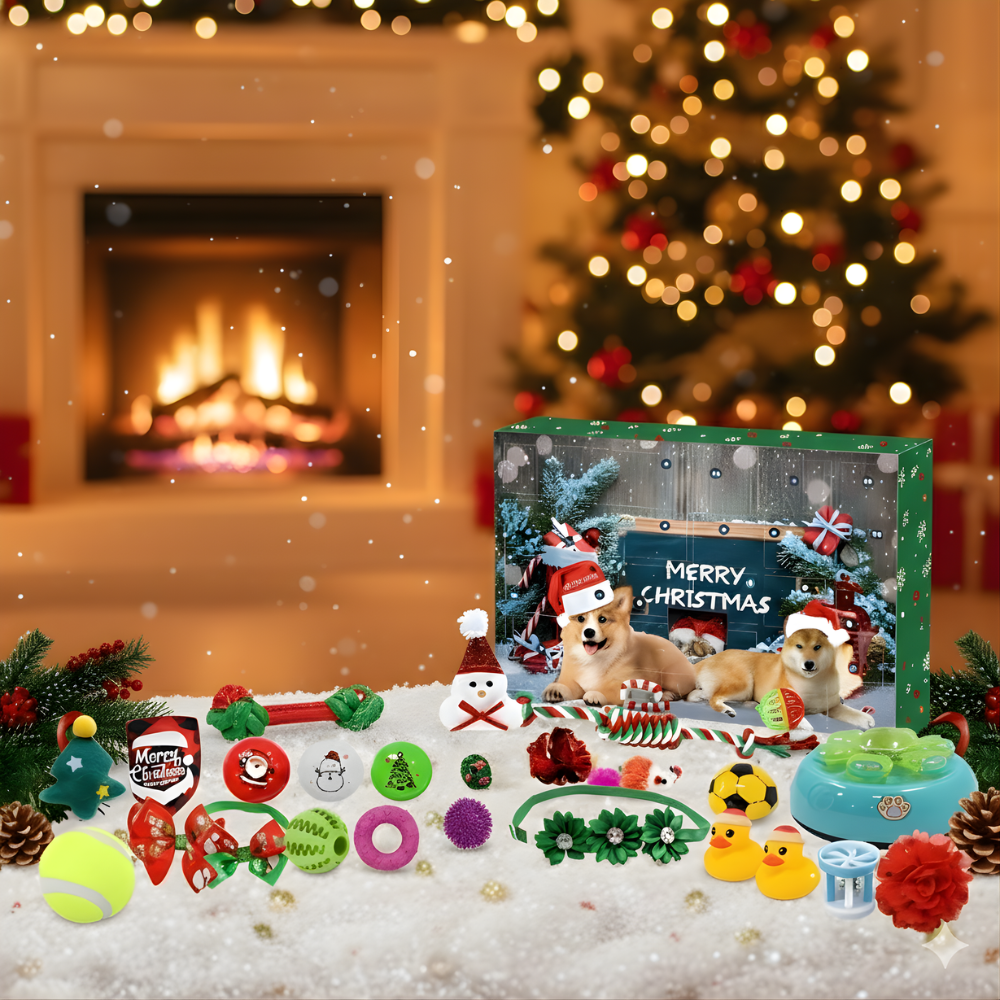 FurFest │ 24 Day Advent Calendar with Festive Toys for Dogs