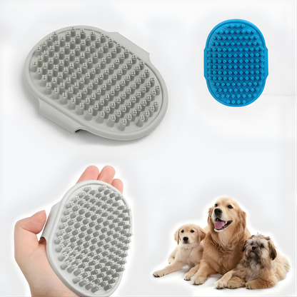 FurFlex │ Adjustable Rubber Pet Grooming Brush