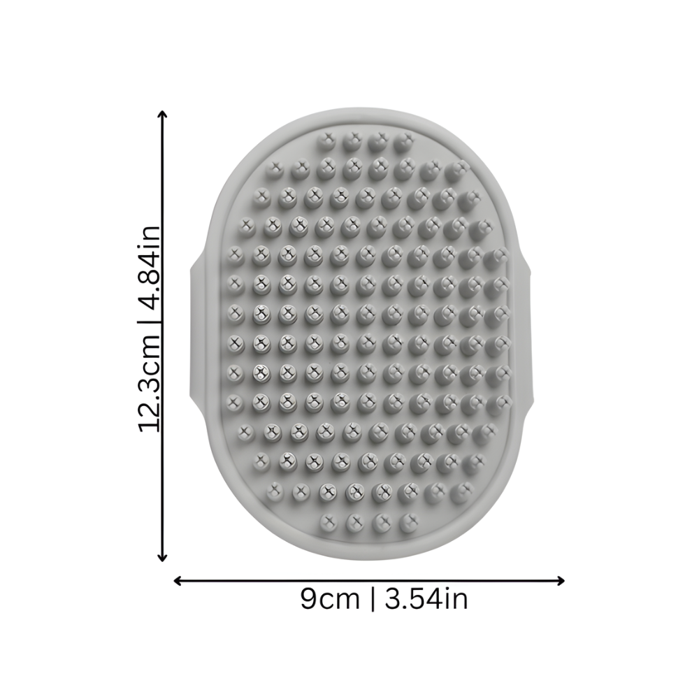 FurFlex │ Adjustable Rubber Pet Grooming Brush