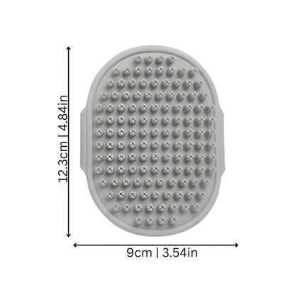 FurFlex │ Adjustable Rubber Pet Grooming Brush