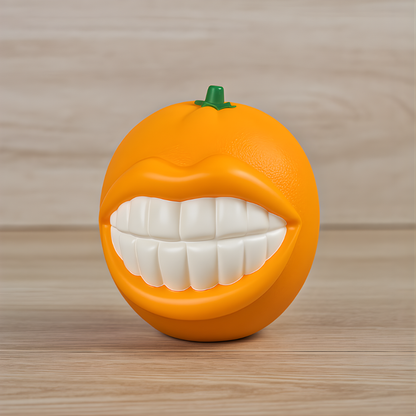 GiggleChomp │ Funny Smiling Chew Ball Toy for Active Dogs