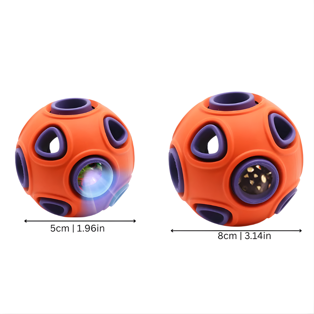 GlowOrbit │ Light Up Interactive Dog Chew Ball